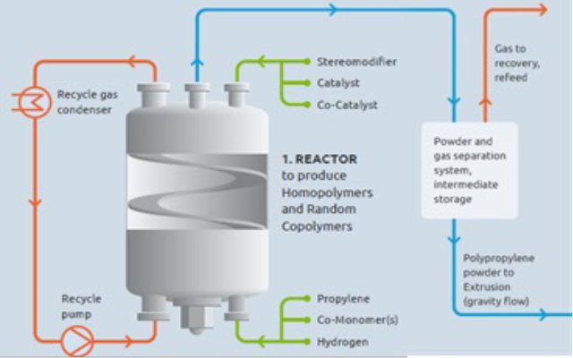 Single reactor configuration (HP, RCP, tRCP) diagram